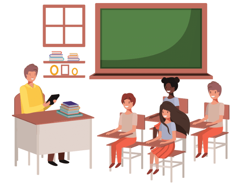 Students working in class at Elevated Tuition